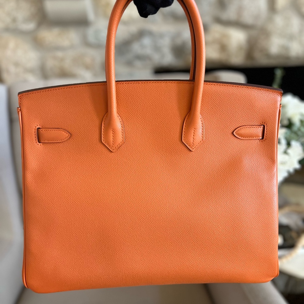 âSOLDâHermes Birkin 35 Mango on PHW
Epspm Leather Stamp P Square (2012) - Picture 7 of 16